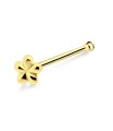 Flower Silver Bone Nose Stud NSKD-794